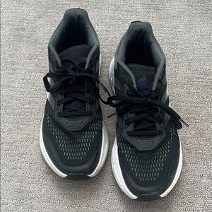 Adidas Men's Black and White Athletic Shoes